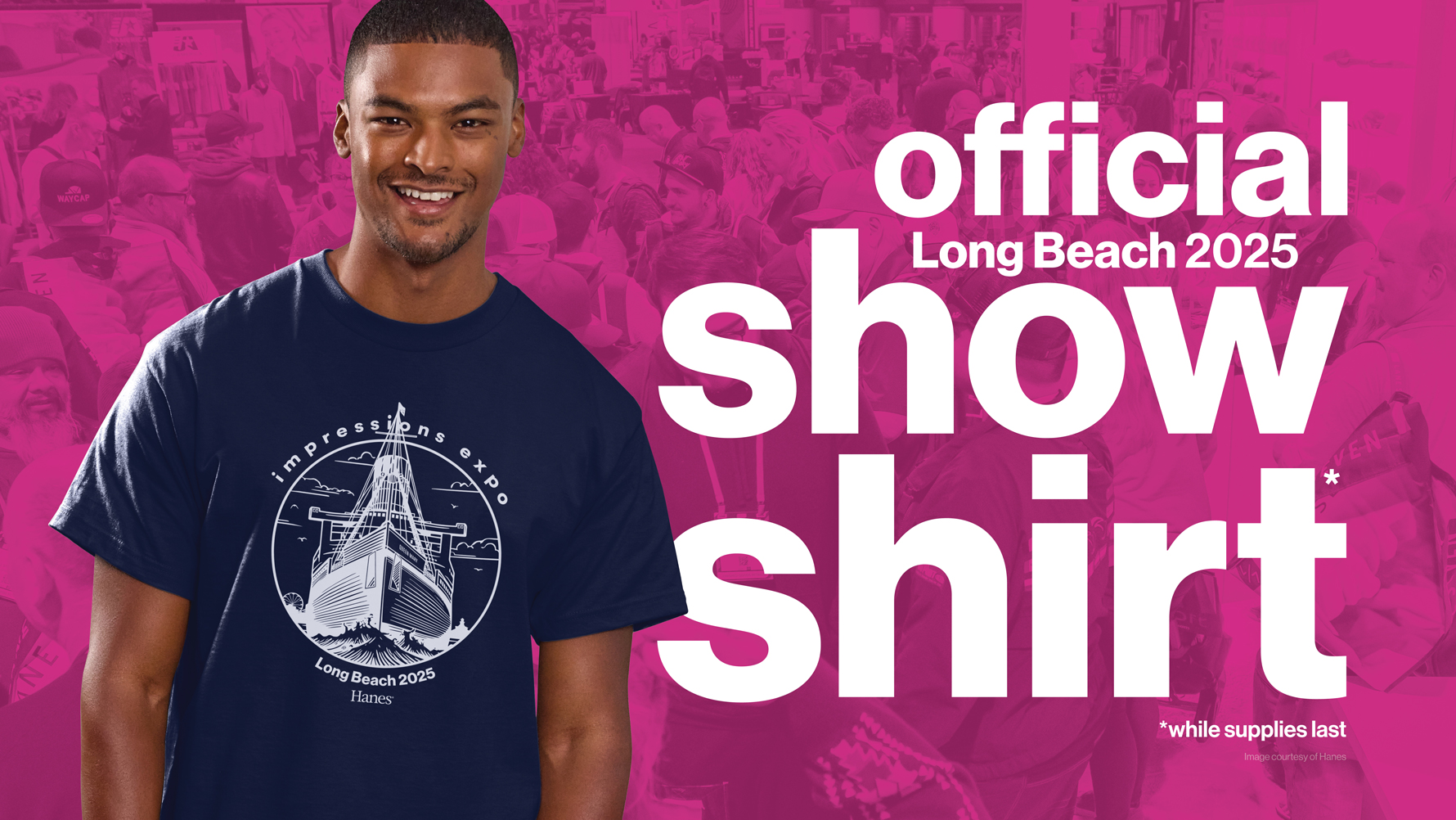 Impressions Expo decorated apparel industry trade show official T-shirt